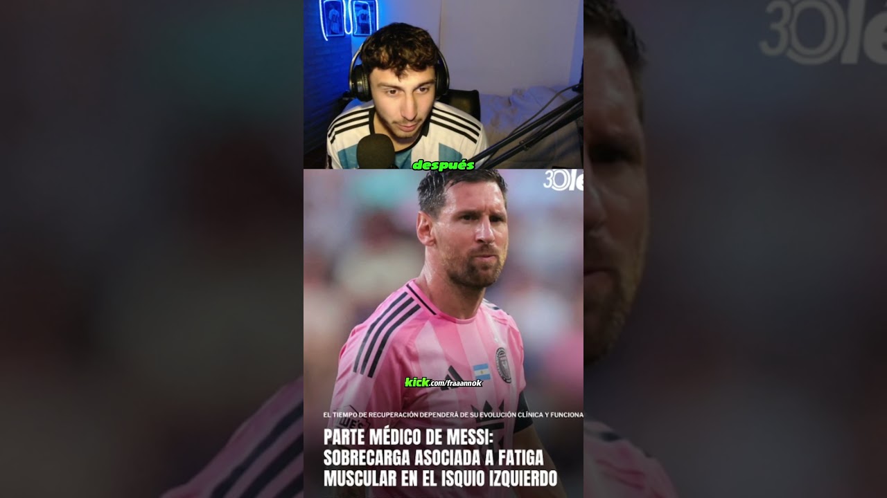 Messi lesionado ð¨ð¨ #messi #leomessi #lesionado #futbol #intermiami #seleccionargentina #shorts