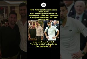 Novak Djokovic a déclaré qu'il avait rencontré une fois Lionel Messi à l'USMessi lui avait demandé de jouer au tennis.ð¥#messi #viral