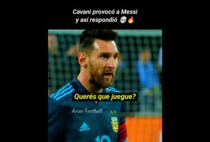 Cavani Hizo Enojar a Messi ðð¥