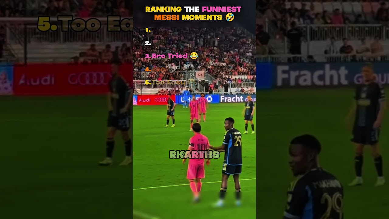 Classement Les moments les plus drôles de Lionel Messi ð #shorts #messi #intermiami #football #usa