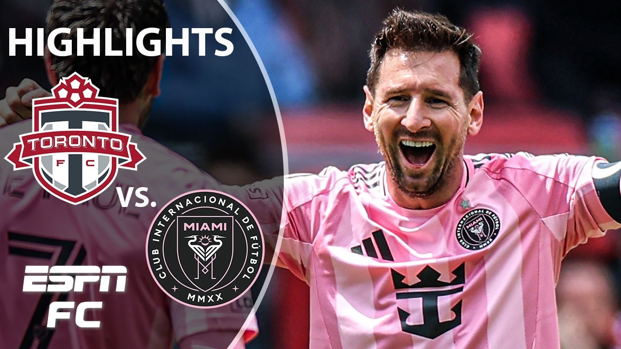 HISTOIRE DE MESSI 𤩠Toronto contre Inter Miami | Faits saillants de la MLS | ESPN FC