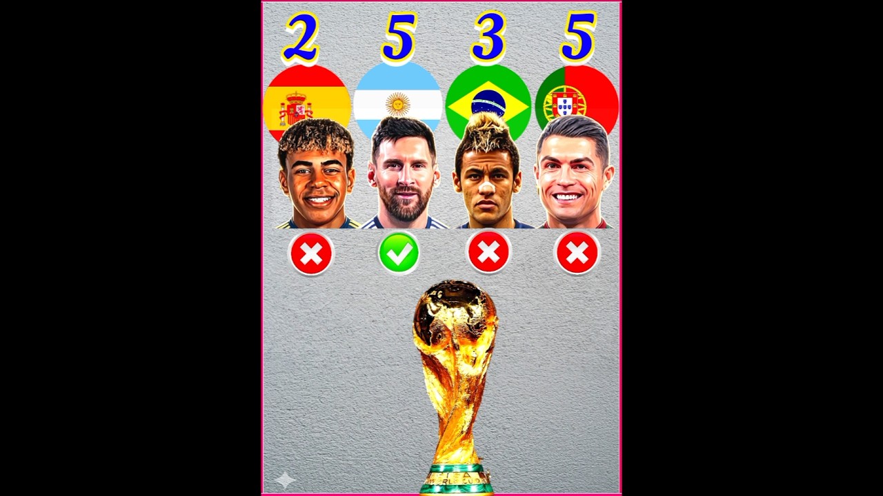 Lamine Yamal ðªð¸ VS Lionel Messi ð¦ð· VS Neymar Jr ð§ð· VS Cristiano Ronaldo ðµð¹ Comparatif ð±ð¥#ronaldo