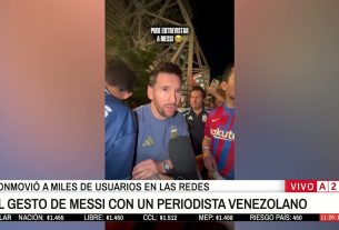 ð¤ð¢ LE GESTE DE LEO MESSI AVEC UN JOURNALISTE VÉNÉZUELIEN QUI A DÉMÉNAGÉ DES MILLIERS SUR LES RÉSEAUX