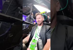 Leo Messi manipulant une voiture de Formule 1 ð± #leomessi #messi #miami #f1