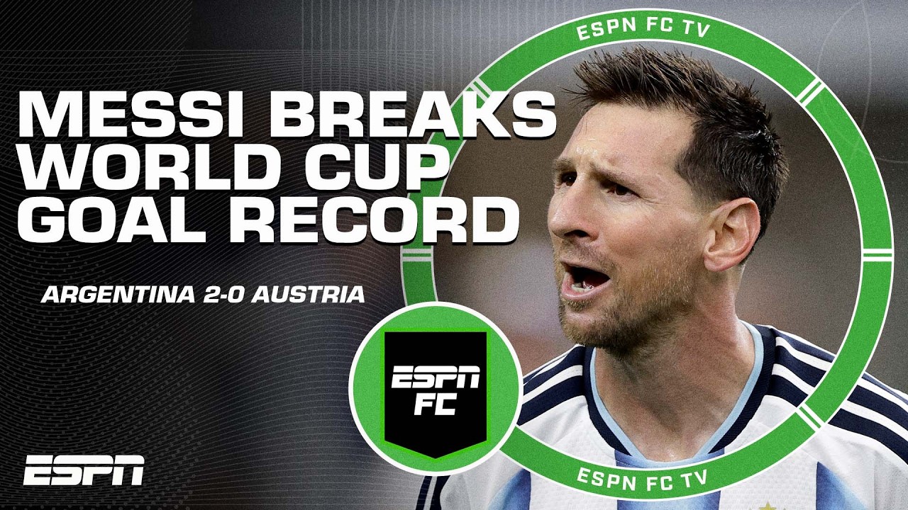 Lionel Messi FAIT L'HISTOIRE ! Record de buts en Coupe du Monde battu lors de la victoire 2-0 de l'Argentine | ESPN FC