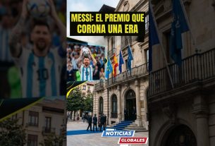 NOUVELLES MONDIALES : LEO MESSI. LE PREMIER FOOTBALLEUR INDIVIDUEL À RECEVOIR LA PRINCESSE DES ASTURIES