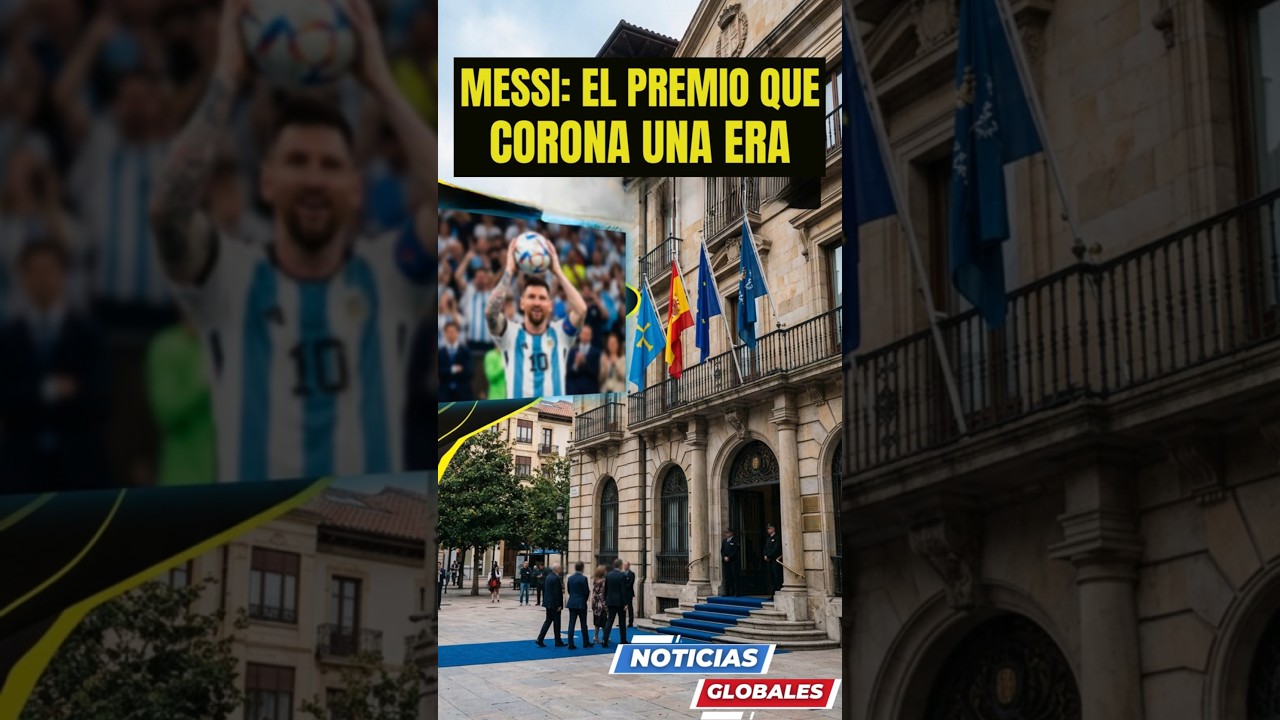 NOUVELLES MONDIALES : LEO MESSI. LE PREMIER FOOTBALLEUR INDIVIDUEL À RECEVOIR LA PRINCESSE DES ASTURIES
