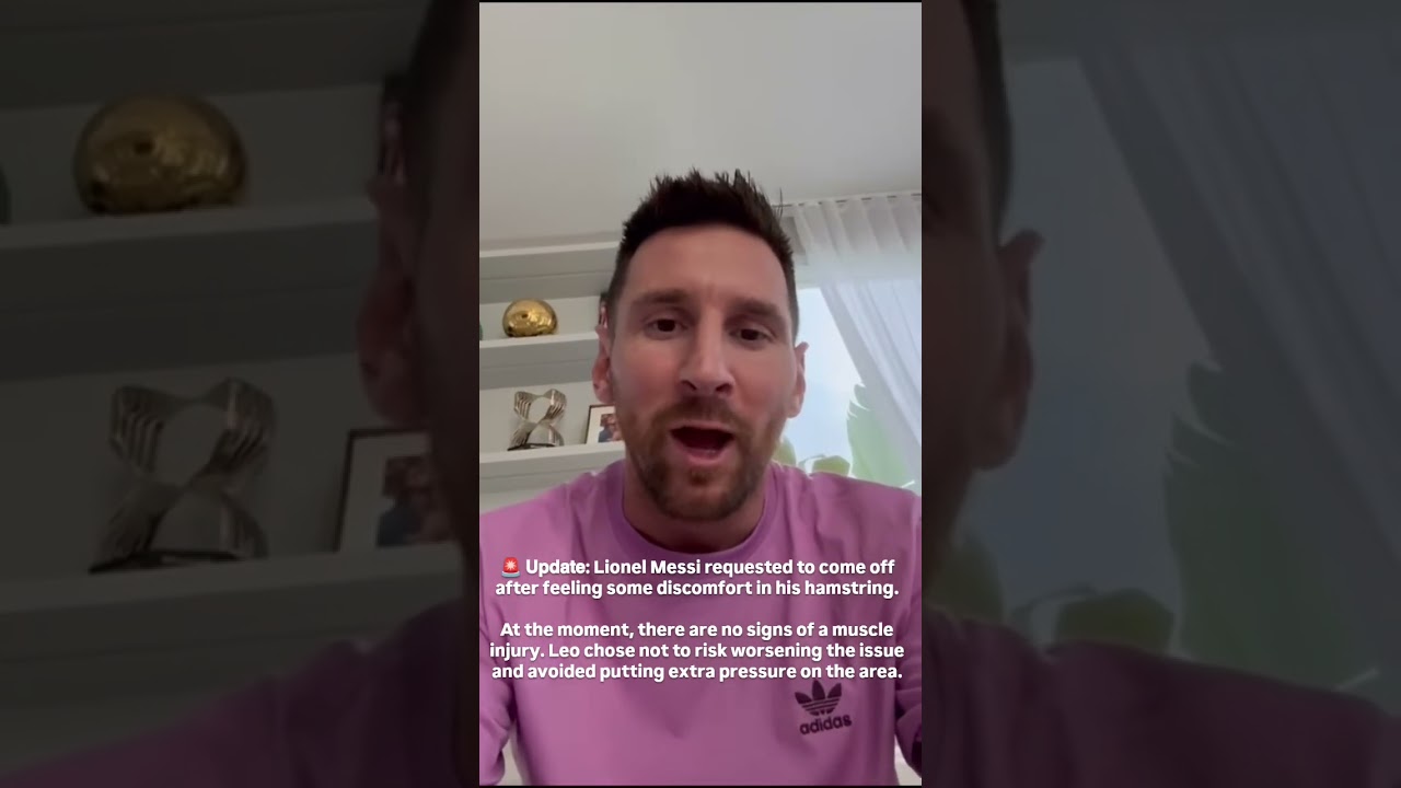 Officiel : Lionel Messi n'est pas blessé. Leo Messi a demandé à être remplacé parce qu'il se sent #messi