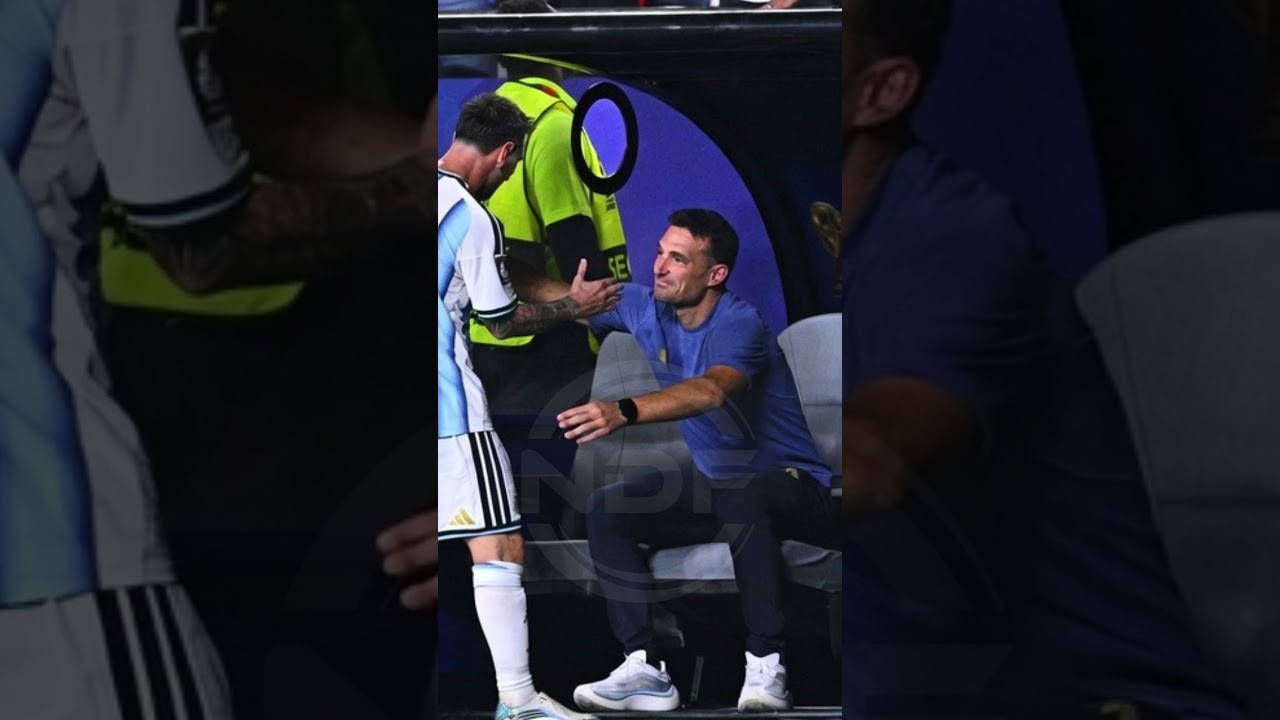 Scaloni a commencé à pleurer quand Leo Messi est sorti ð­ #scaloni #leomessi #mundial #argentina #messi