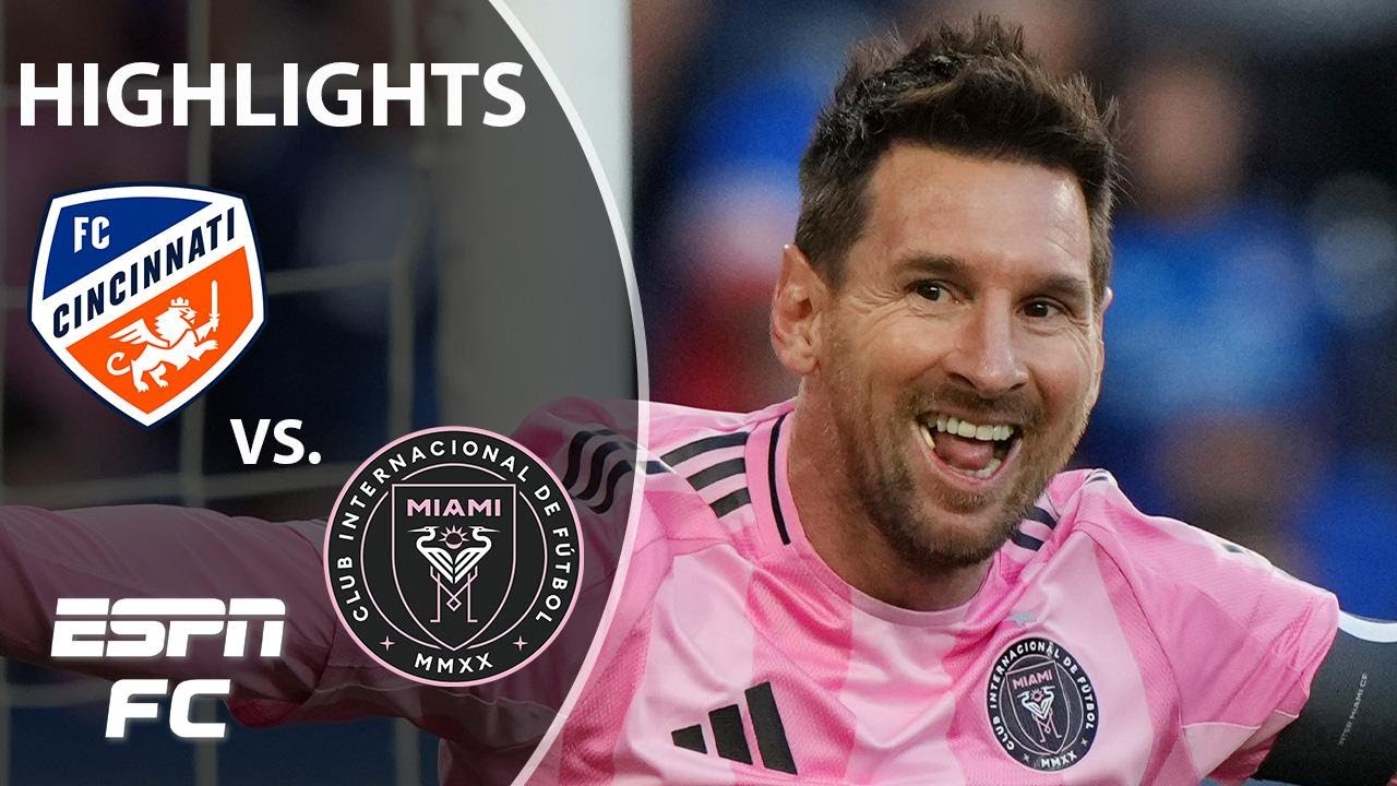 TRICK DU HAT DE LIONEL MESSI ð±ð¤¯ FC Cincinnati contre Inter Miami | Faits saillants de la MLS | ESPN FC