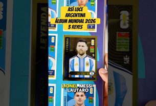 Voilà à quoi ressemble l'équipe d'ARGENTINE avec Lionel Messi ð dans l'Album Mondial 2026 des 3 Rois