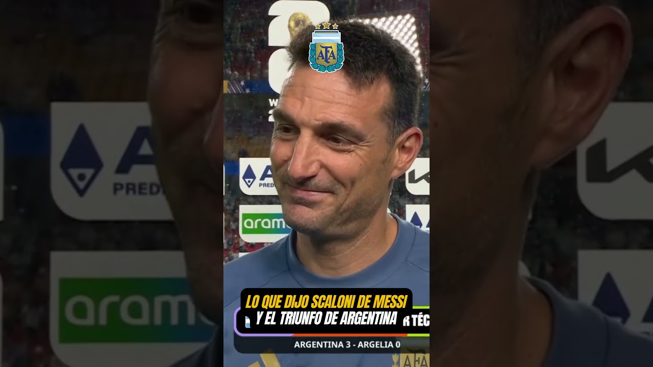 Ce que Lionel Scaloni a dit à propos de Lionel Messi et de la victoire de l'Argentine contre l'Algérie à la Coupe du monde 2026