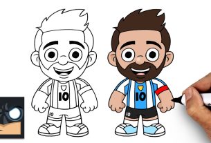 Comment dessiner Lionel Messi | Coupe du monde 2026