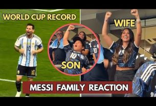 La réaction folle de la famille de Messi aux 2 buts de Messi contre l'Autriche