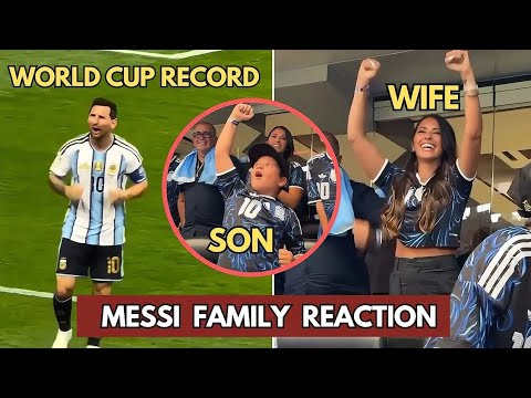 La réaction folle de la famille de Messi aux 2 buts de Messi contre l'Autriche