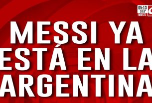 Le retour du capitaine : Lionel Messi est déjà en Argentine
