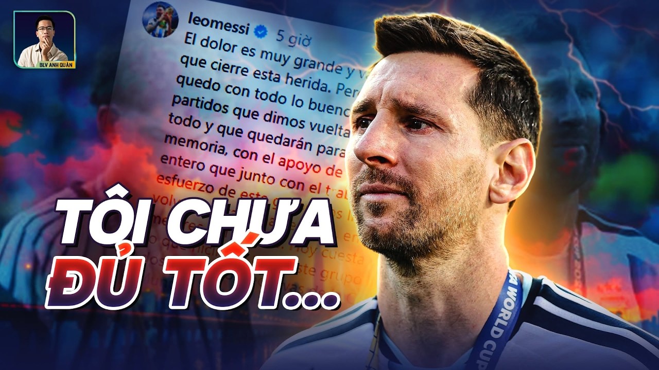 LES MOTS DE MESSI APRÈS QUITTER LA COUPE DU MONDE : JE NE SUIS PAS ASSEZ BON POUR AIDER L'ÉQUIPE À GAGNER