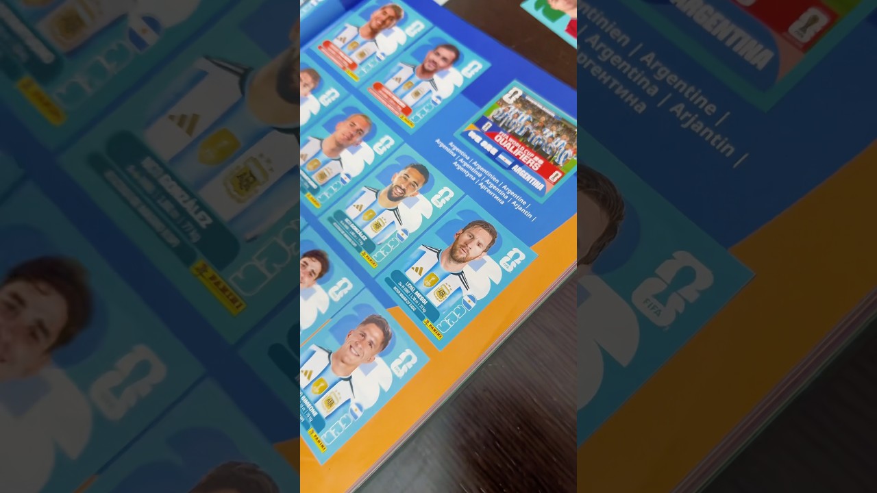 LIONEL MESSI dans l'album panini de la Coupe du Monde 2026 #futbol #final #messi #fifa #worldcup #argentina