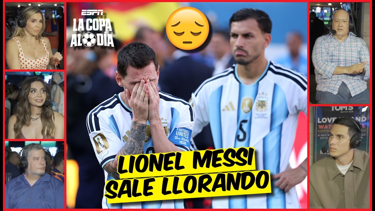 LIONEL MESSI dit au revoir à la COUPE DU MONDE avec des LARMES après sa chute face à l'ESPAGNE. Merci Léo | La Coupe par Jour