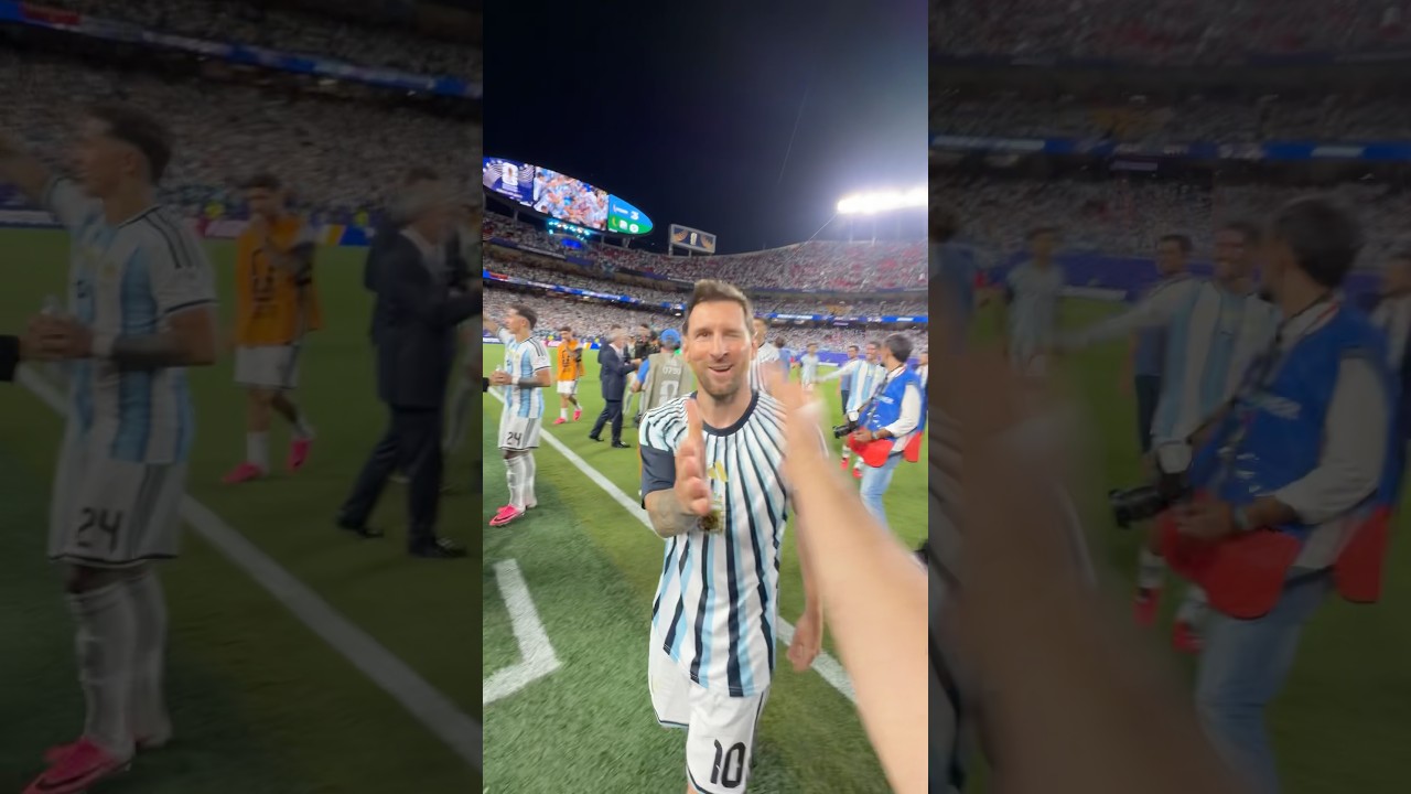 Lionel Messi inscrit un triplé contre l'Algérie. #FIFAWorldCup #FIFAWorldCupOnYT