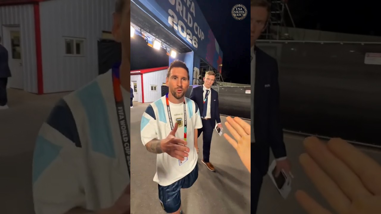 Lionel Messi présente sa nouvelle Rolex Day-Date à 62,5 000 $ avant le match contre l'Argentine ð± #messi #shorts