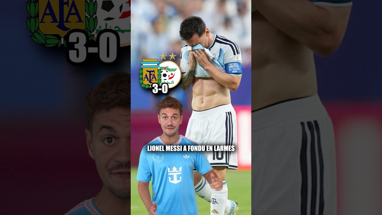 Messi a fondu en larmes contre l’Algérie ð¥¹ #messi #lionelmessi #argentina #worldcup #football
