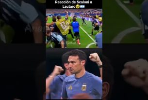 Reacción de Scaloni a Lautaro ð¥¹ð¦ð· #leomessi #football #messi