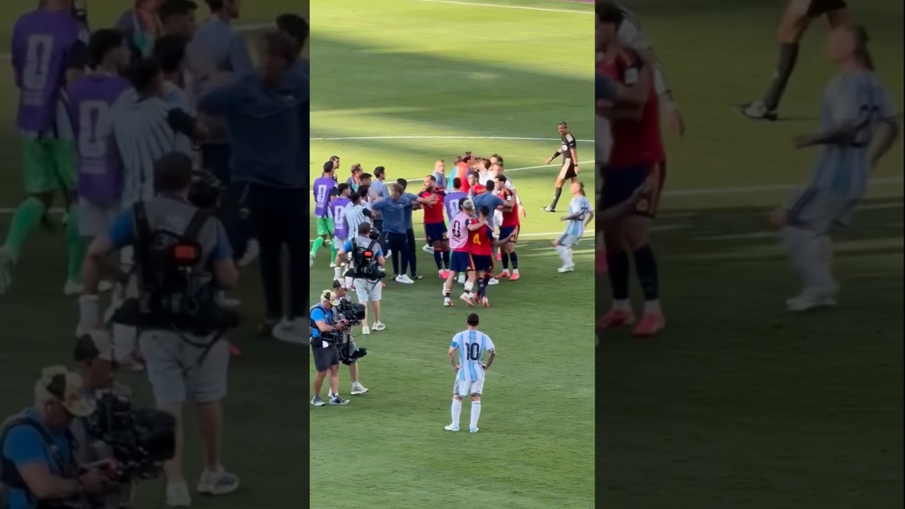ðLa reacción de Messi después del partido. #mundial #leomessi #argentina #españa